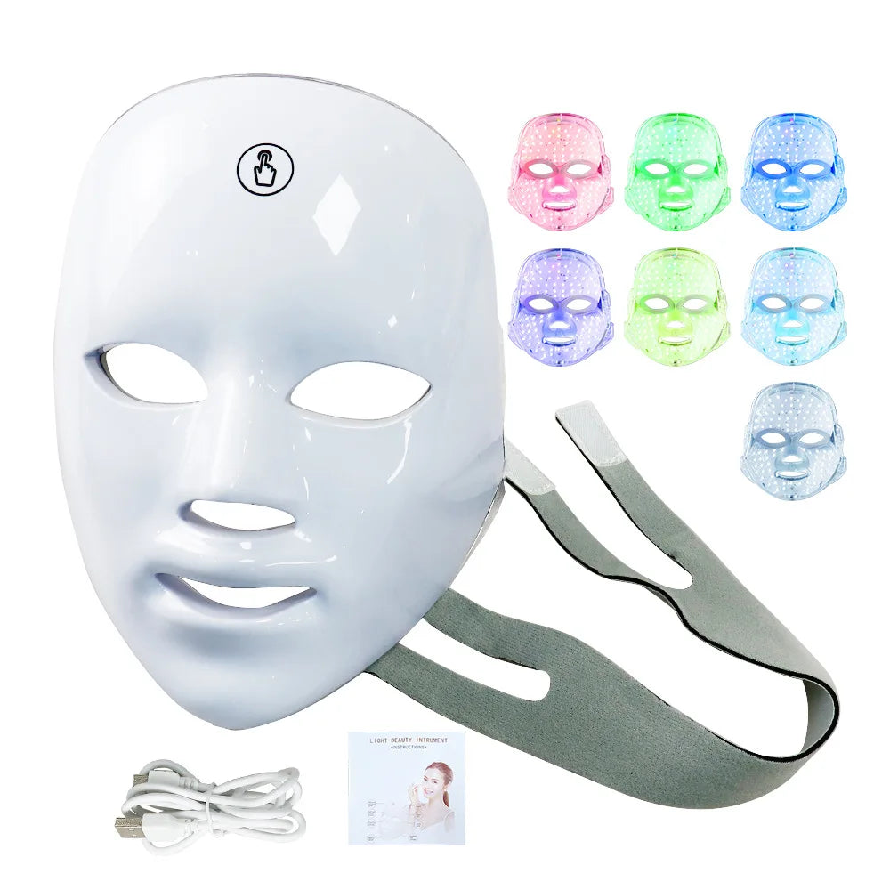 GlowTune™ – Wireless 7-Color LED Light Therapy Wand ✨🌈