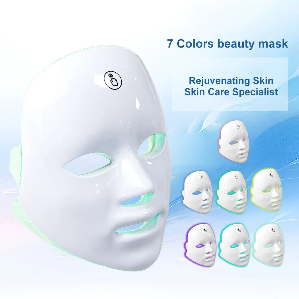 GlowTune™ – Wireless 7-Color LED Light Therapy Wand ✨🌈