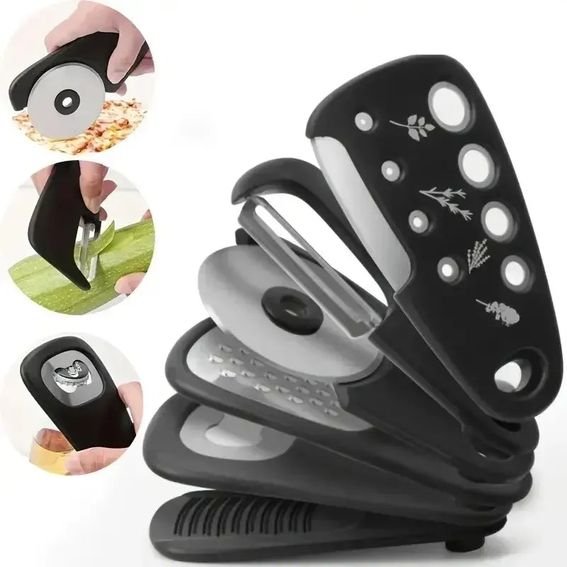 SliceMate™ – The Ultimate 6-in-1 Kitchen Companion! 🥒🍕