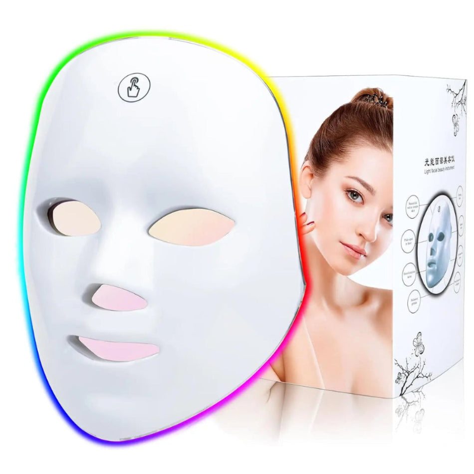 GlowTune™ – Wireless 7-Color LED Light Therapy Wand ✨🌈