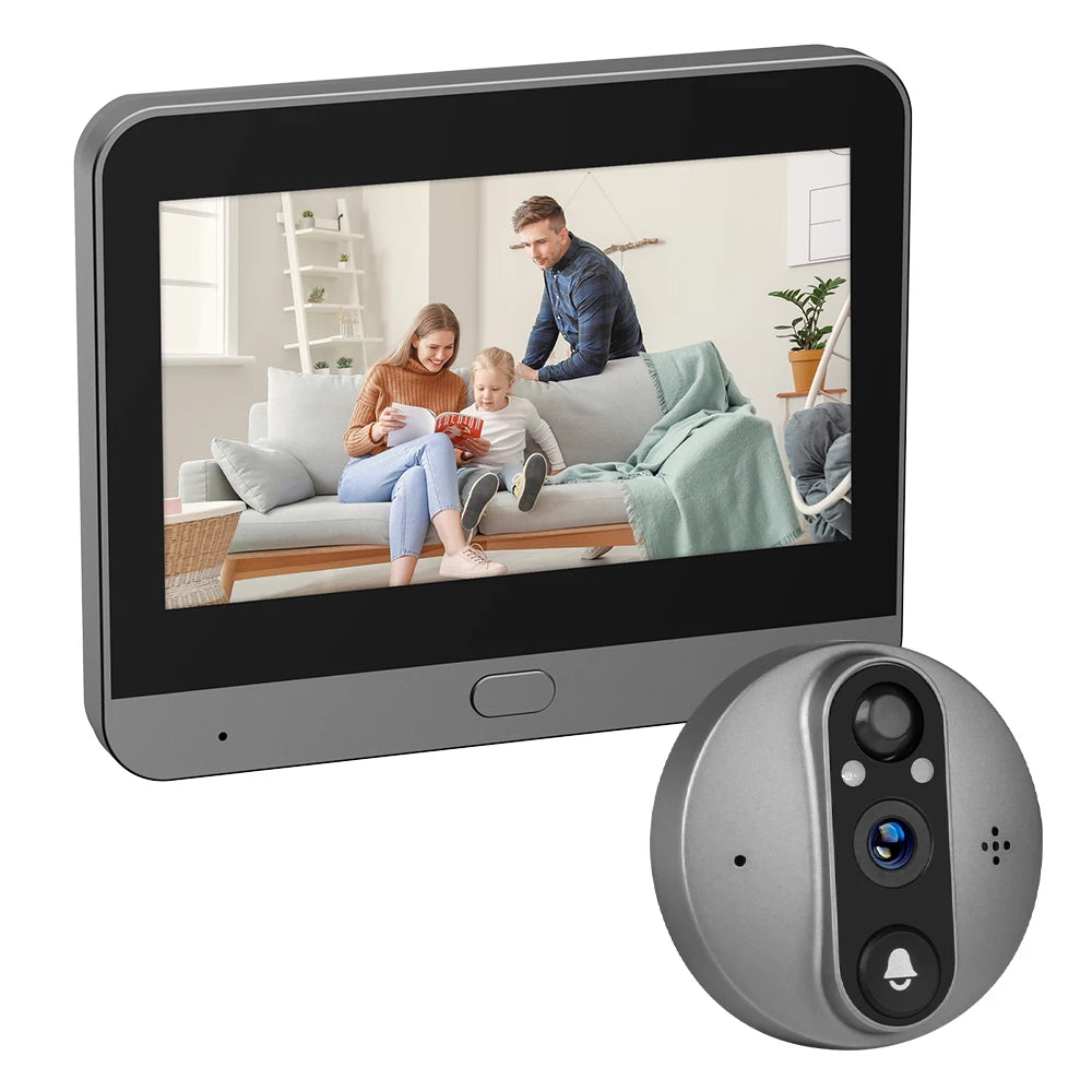 GuardianEye 360° Wireless Smart Security Camera with 3MP HD resolution, a 5000mAh rechargeable battery, and night vision