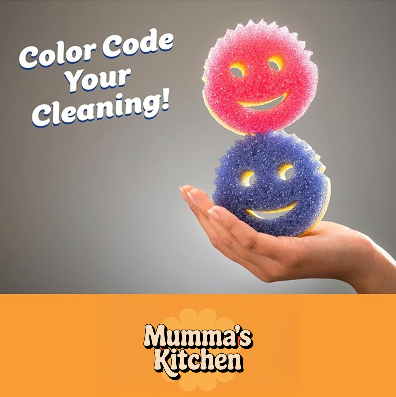 Mumma's Kitchen Scrubs – Tough on Grime, Gentle on Surfaces 🧽