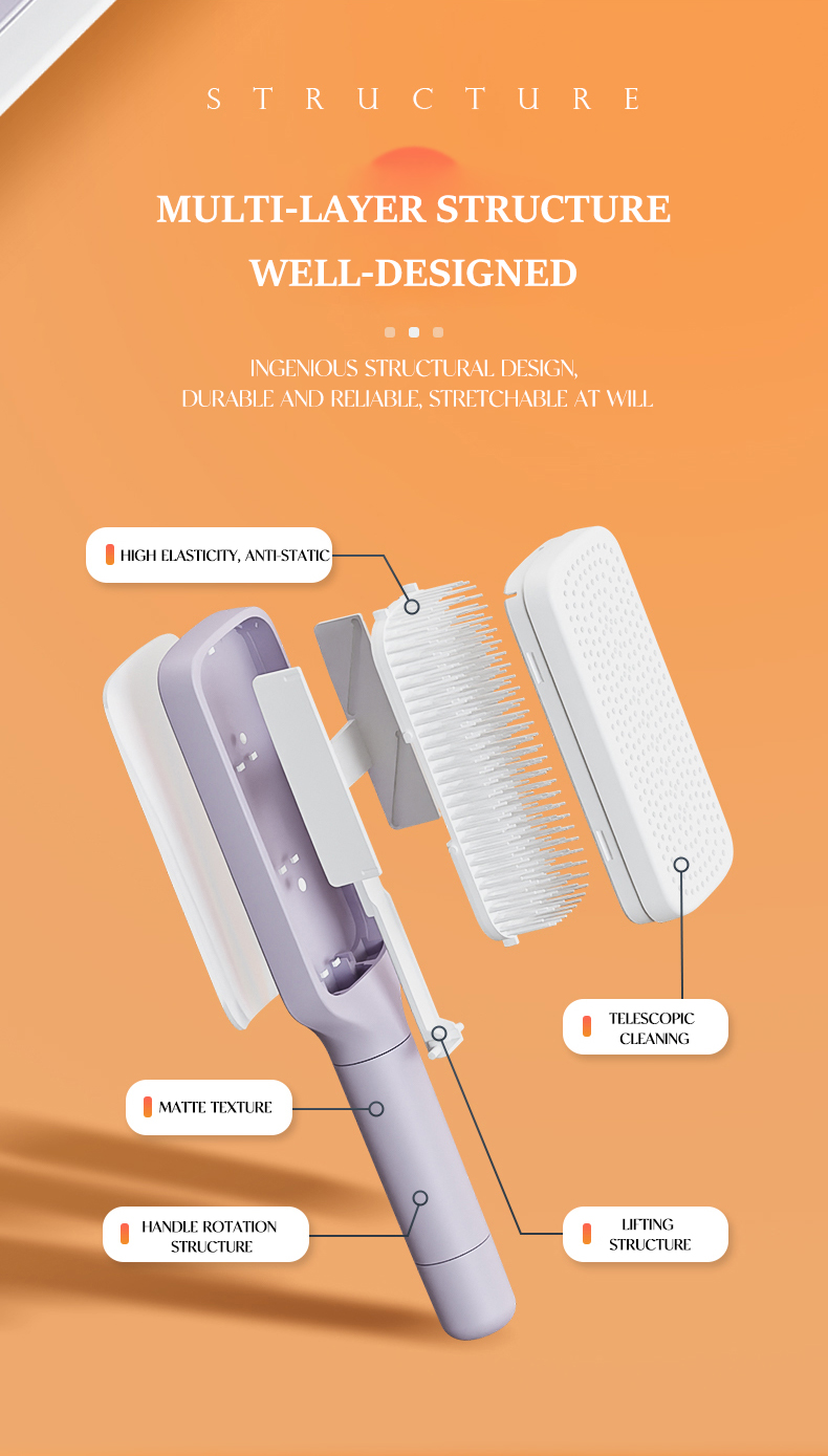BristleEase™ – The Brush That Cleans Itself! 💆♀️
