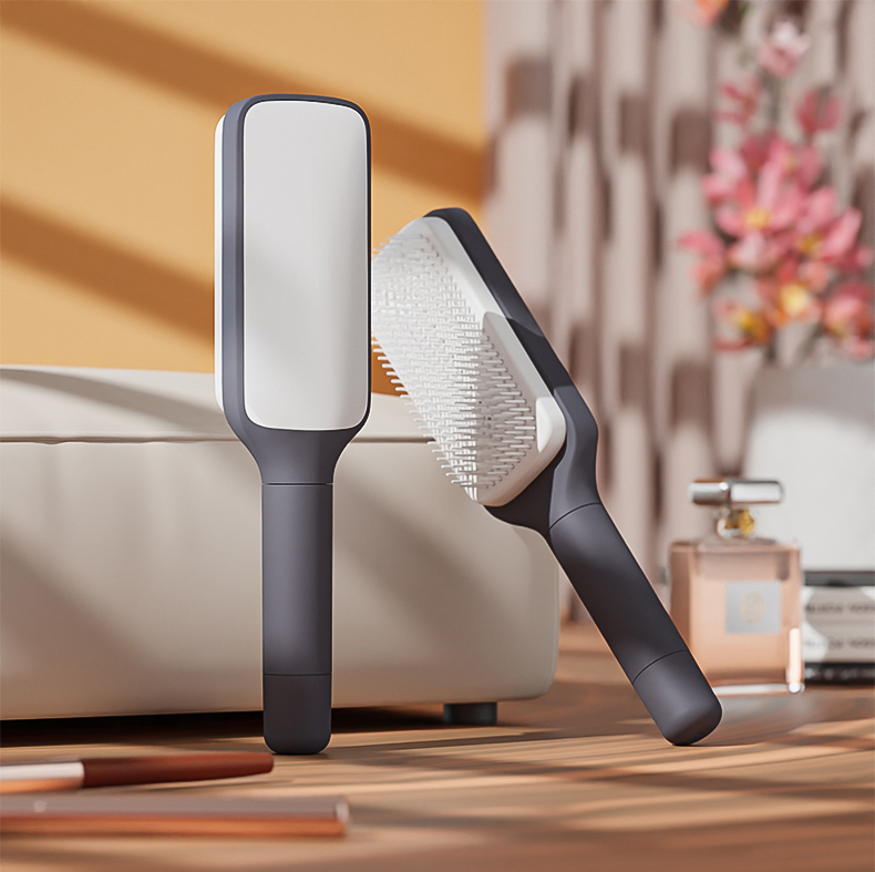 BristleEase™ – The Brush That Cleans Itself! 💆♀️