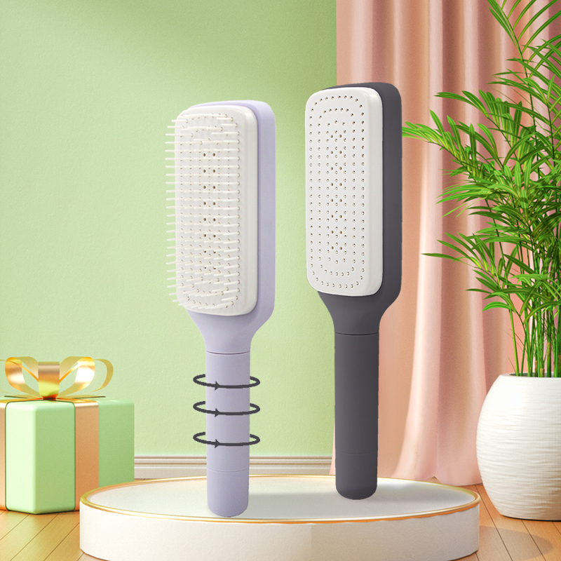 BristleEase™ – The Brush That Cleans Itself! 💆♀️