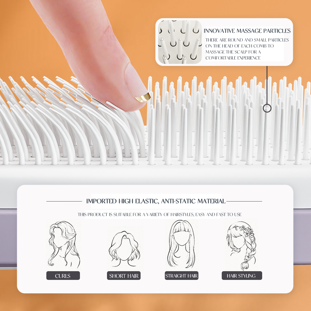 BristleEase™ – The Brush That Cleans Itself! 💆♀️