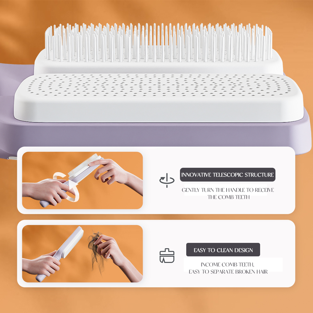 BristleEase™ – The Brush That Cleans Itself! 💆♀️